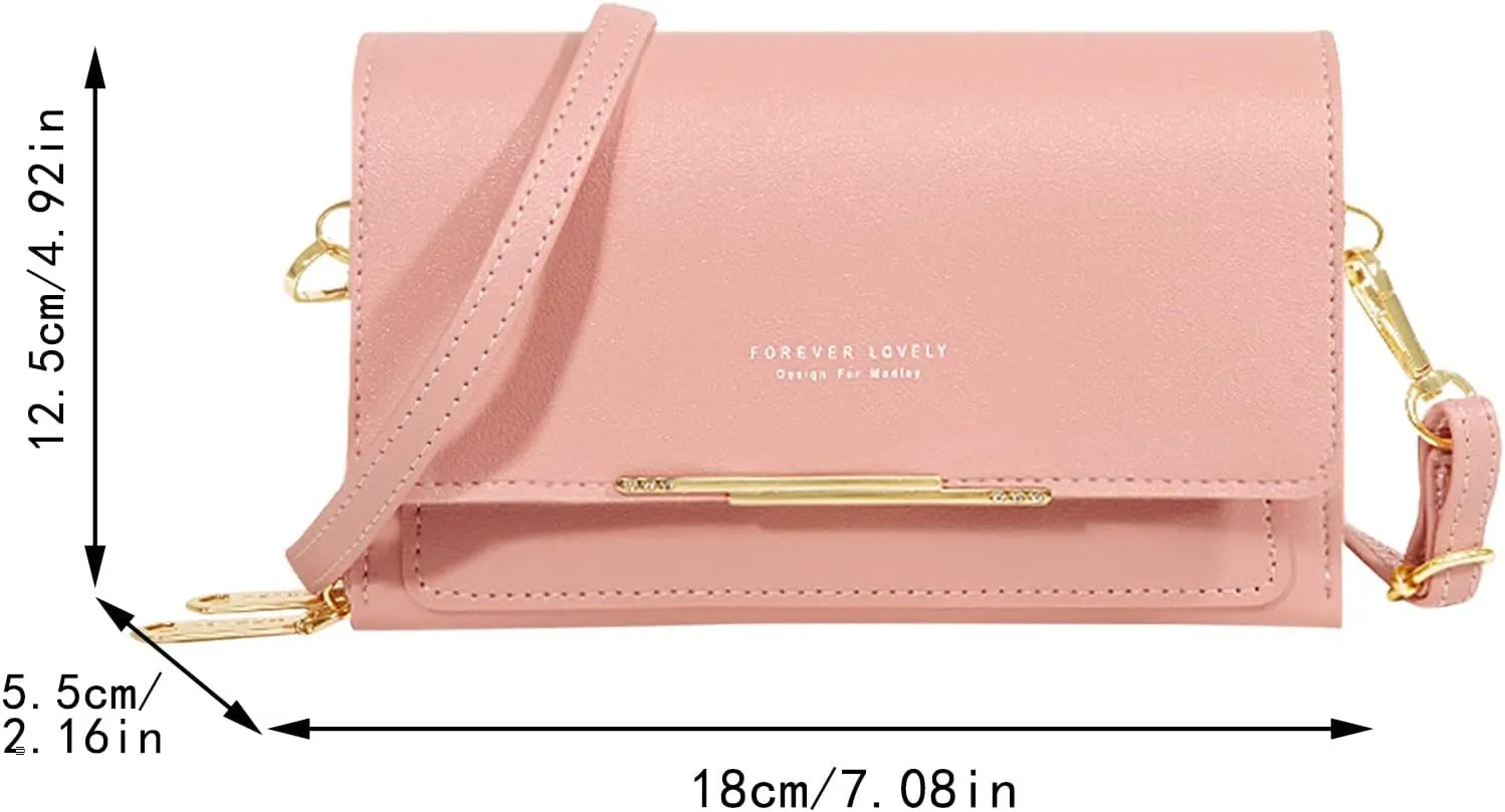 Small Purse for Women Women Casual Crossbody Bag Adjustable Strap Shoulder Bag With Visual Mobile Phone Window