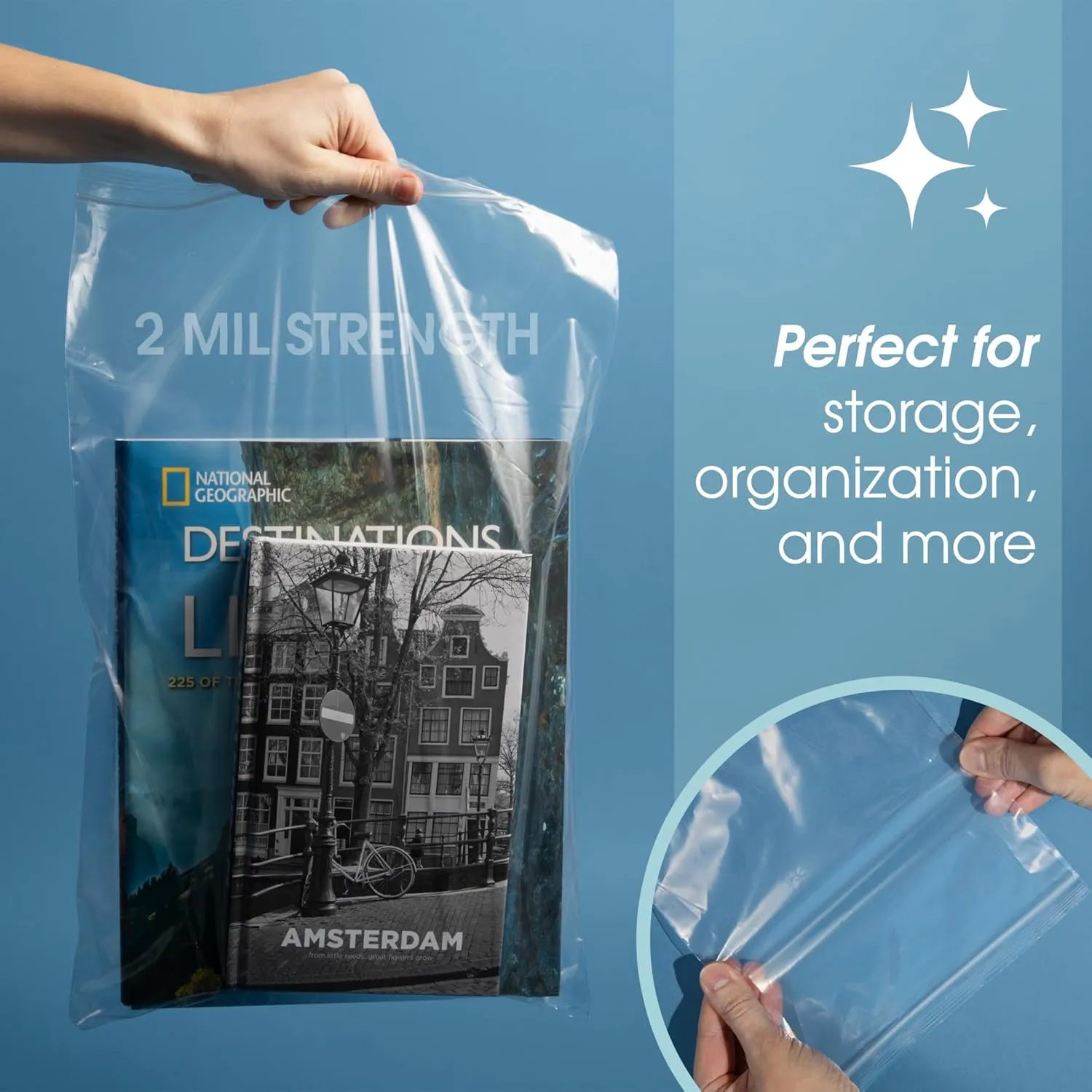 Spartan Industrial - 10 X 13 (500 Count) 2 Mil Clear Reclosable Zip Plastic Poly Bags with Resealable Lock Seal Zipper