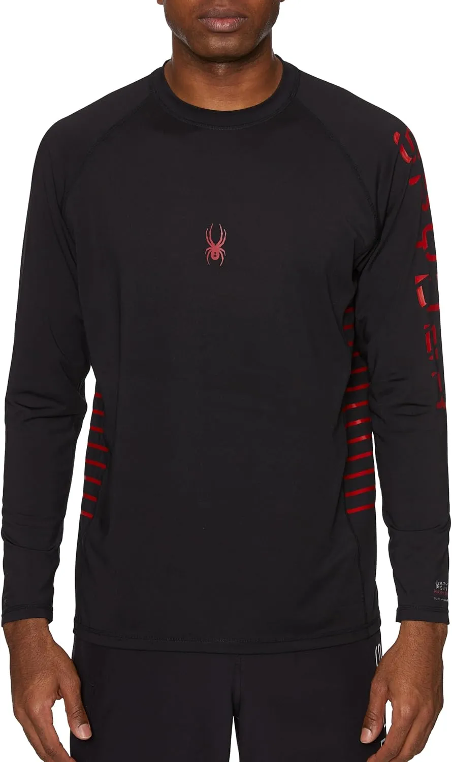 Spyder Men's Long Sleeve Rashguard  UPF , Quick-Dry, Swim Shirt, Surfing, Hiking, Workouts