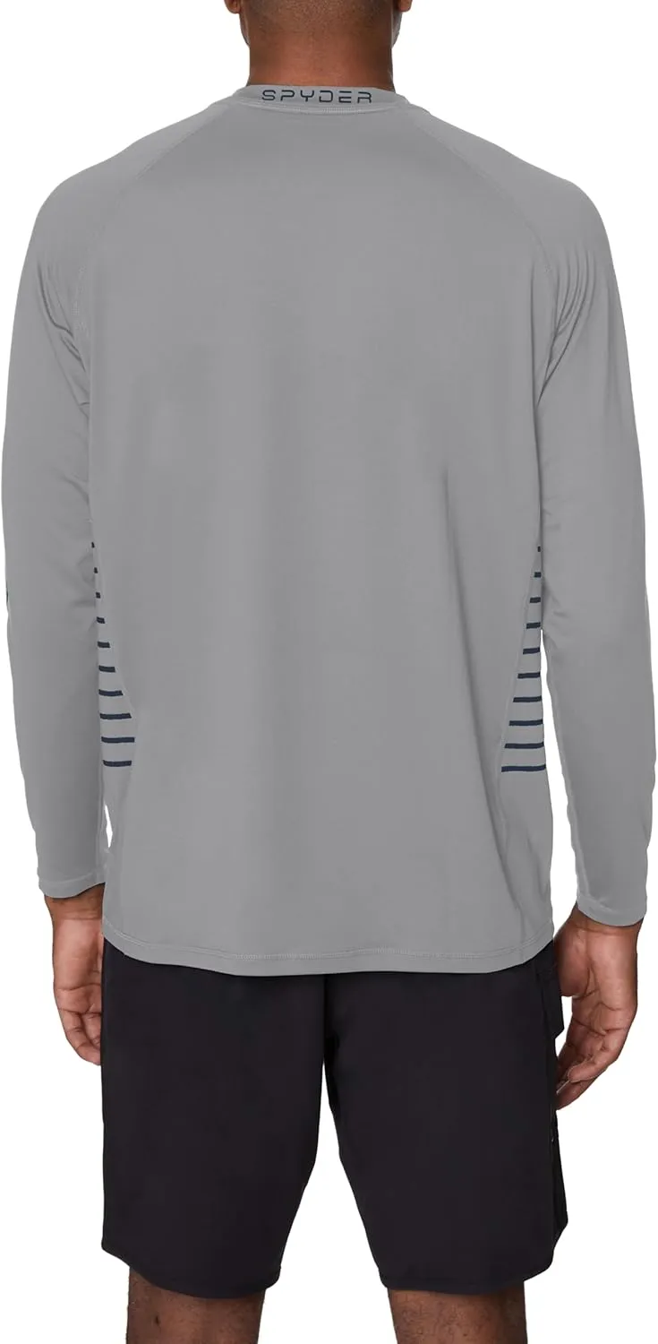 Spyder Men's Long Sleeve Rashguard  UPF , Quick-Dry, Swim Shirt, Surfing, Hiking, Workouts
