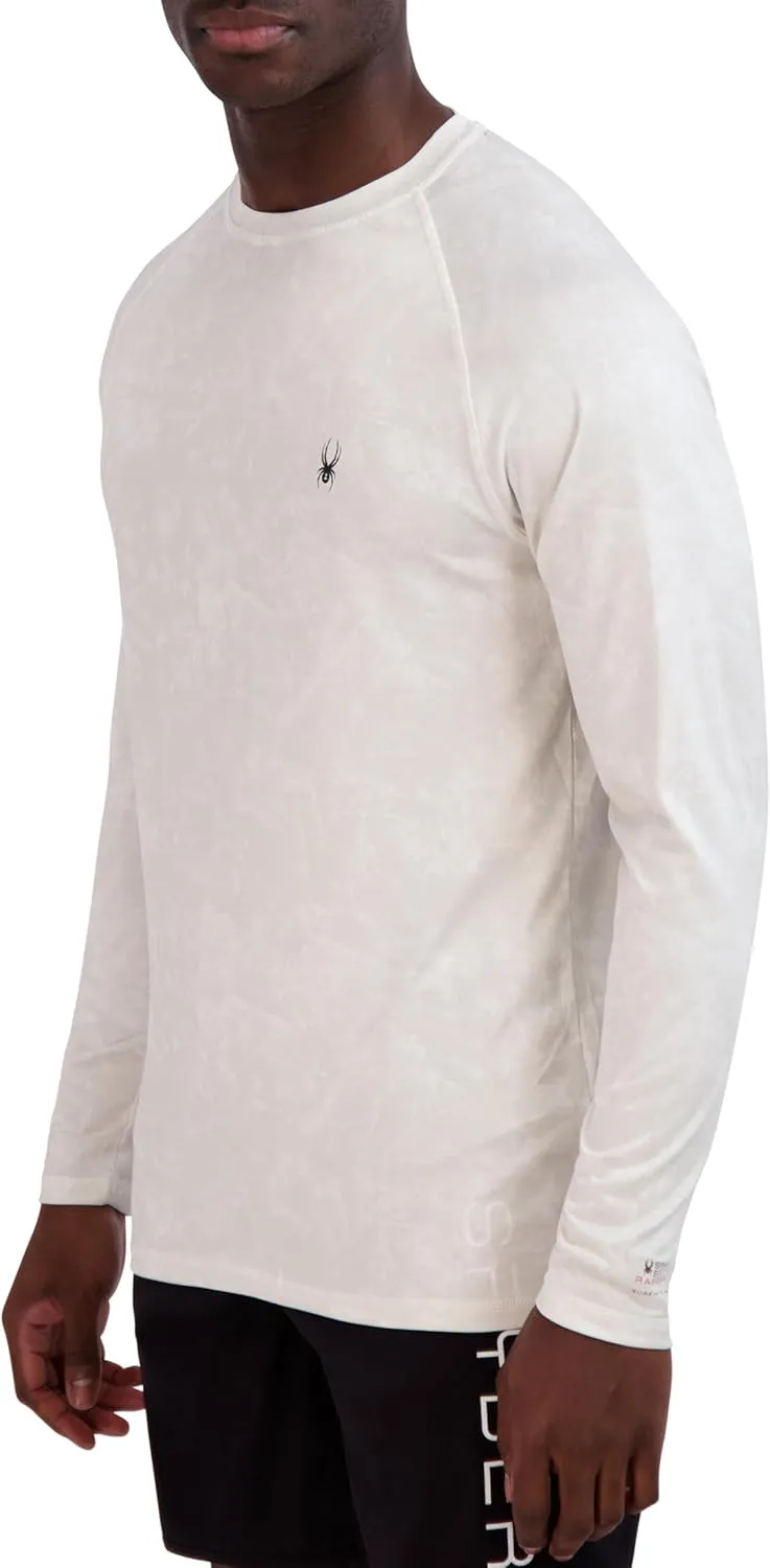 Spyder Men's Long Sleeve Rashguard  UPF , Quick-Dry, Swim Shirt, Surfing, Hiking, Workouts