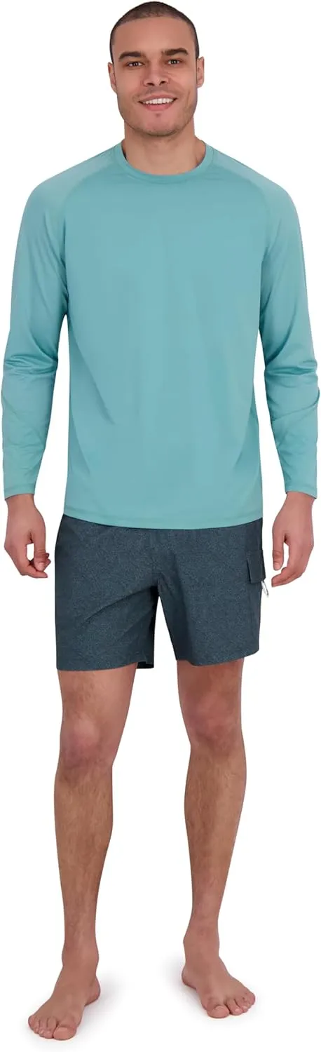 Spyder Men's Long Sleeve Rashguard  UPF , Quick-Dry, Swim Shirt, Surfing, Hiking, Workouts