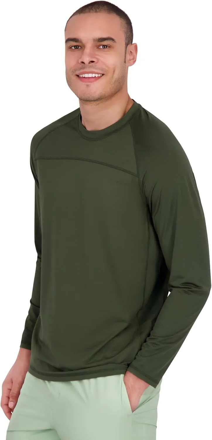 Spyder Men's Long Sleeve Rashguard  UPF , Quick-Dry, Swim Shirt, Surfing, Hiking, Workouts