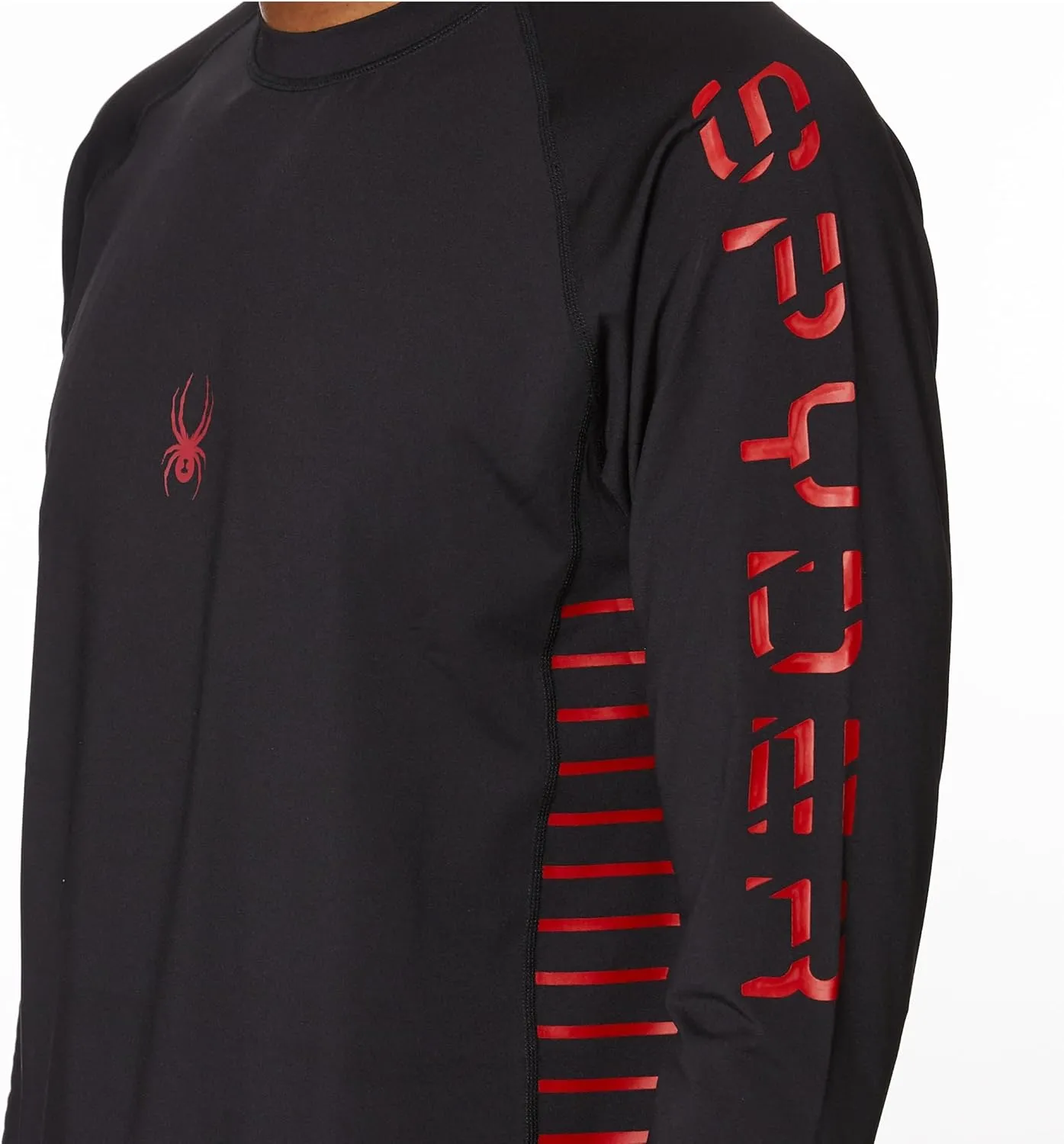 Spyder Men's Long Sleeve Rashguard  UPF , Quick-Dry, Swim Shirt, Surfing, Hiking, Workouts