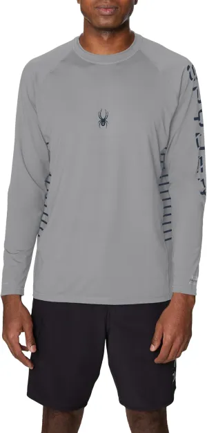 Spyder Men's Long Sleeve Rashguard  UPF , Quick-Dry, Swim Shirt, Surfing, Hiking, Workouts