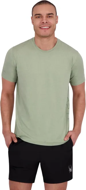 Spyder Men's Short Sleeve Rashguard  UPF , Quick-Dry, Swim Shirt, Surfing, Hiking, Workout