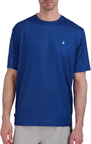 Spyder Men's Short Sleeve Rashguard  UPF , Quick-Dry, Swim Shirt, Surfing, Hiking, Workout