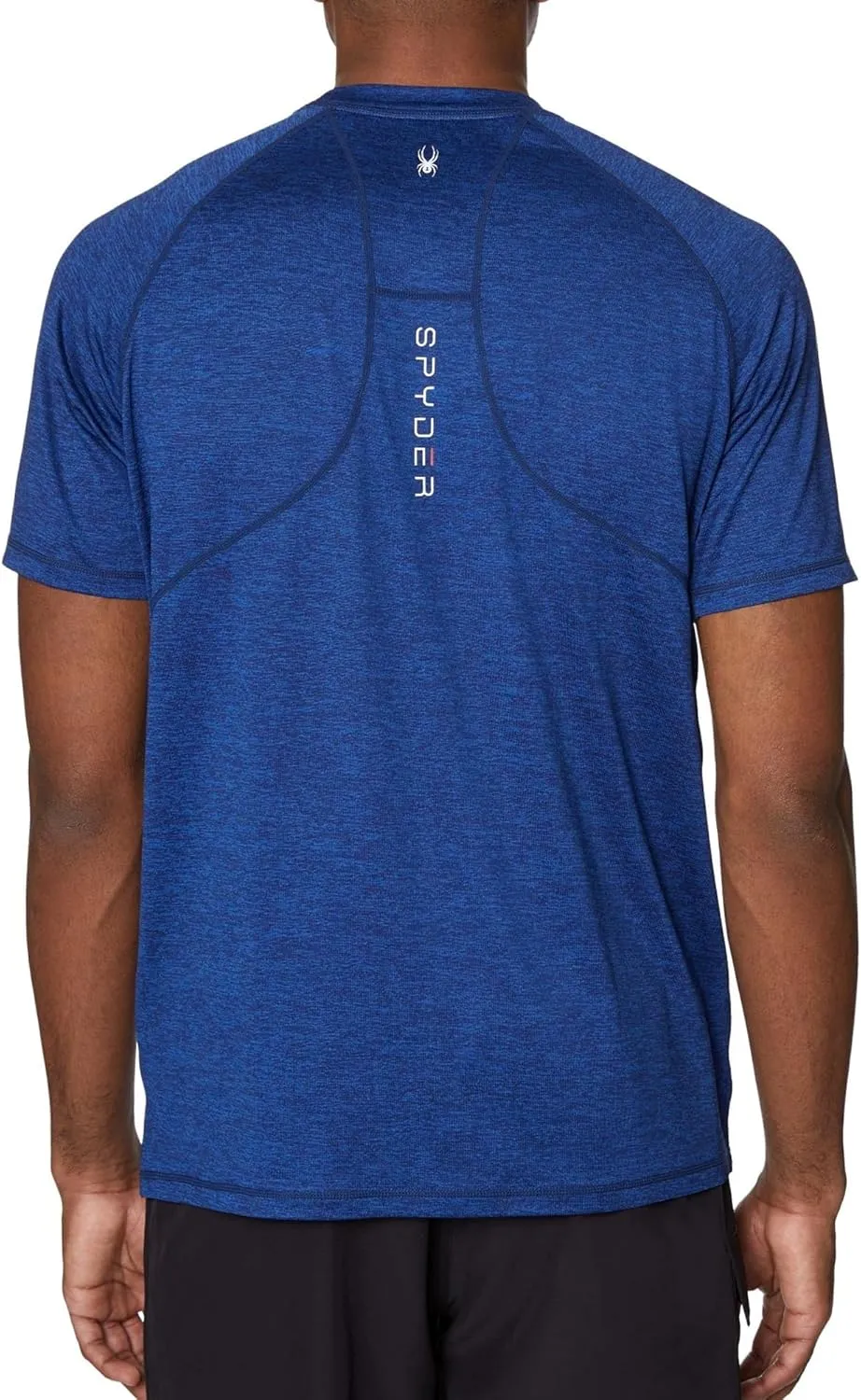 Spyder Men's Short Sleeve Rashguard  UPF , Quick-Dry, Swim Shirt, Surfing, Hiking, Workout