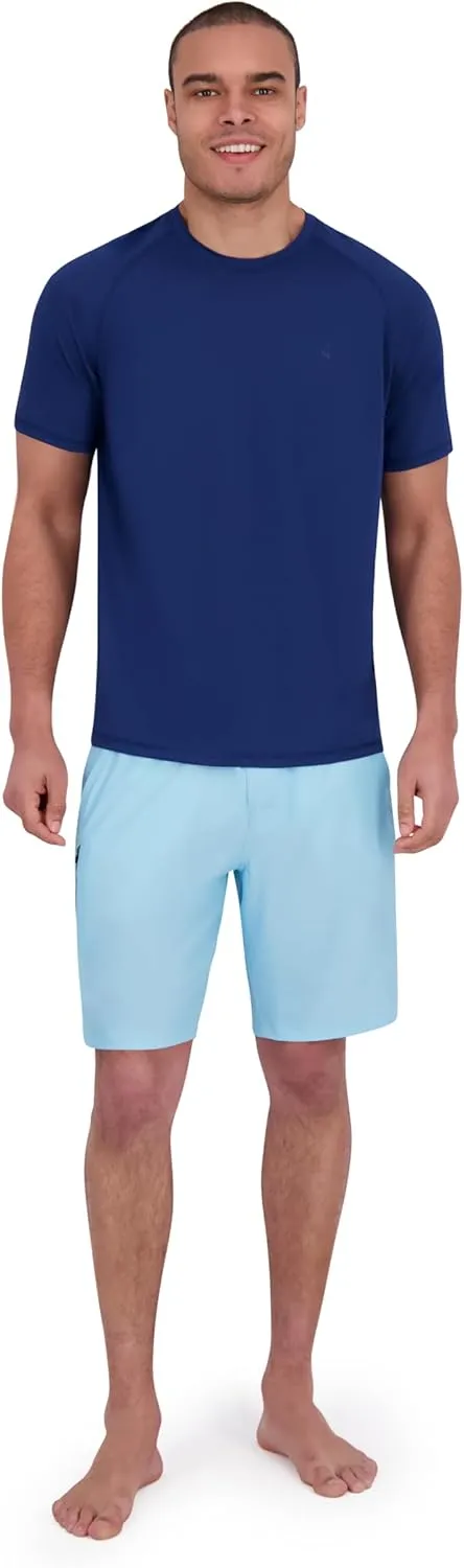 Spyder Men's Short Sleeve Rashguard  UPF , Quick-Dry, Swim Shirt, Surfing, Hiking, Workout