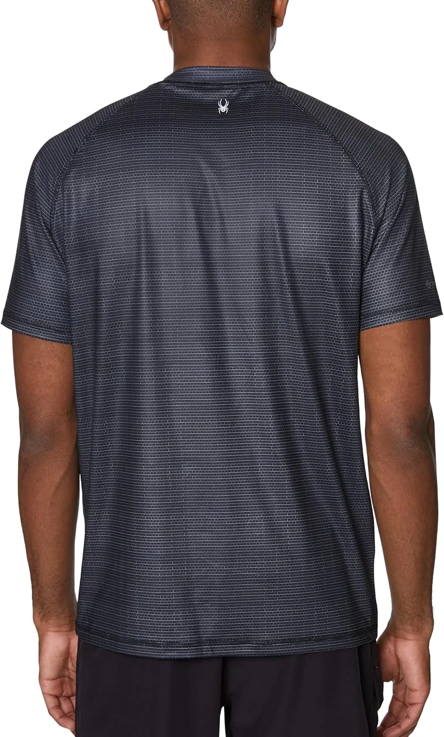 Spyder Men's Short Sleeve Rashguard  UPF , Quick-Dry, Swim Shirt, Surfing, Hiking, Workout