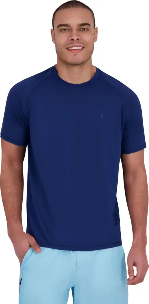 Spyder Men's Short Sleeve Rashguard  UPF , Quick-Dry, Swim Shirt, Surfing, Hiking, Workout