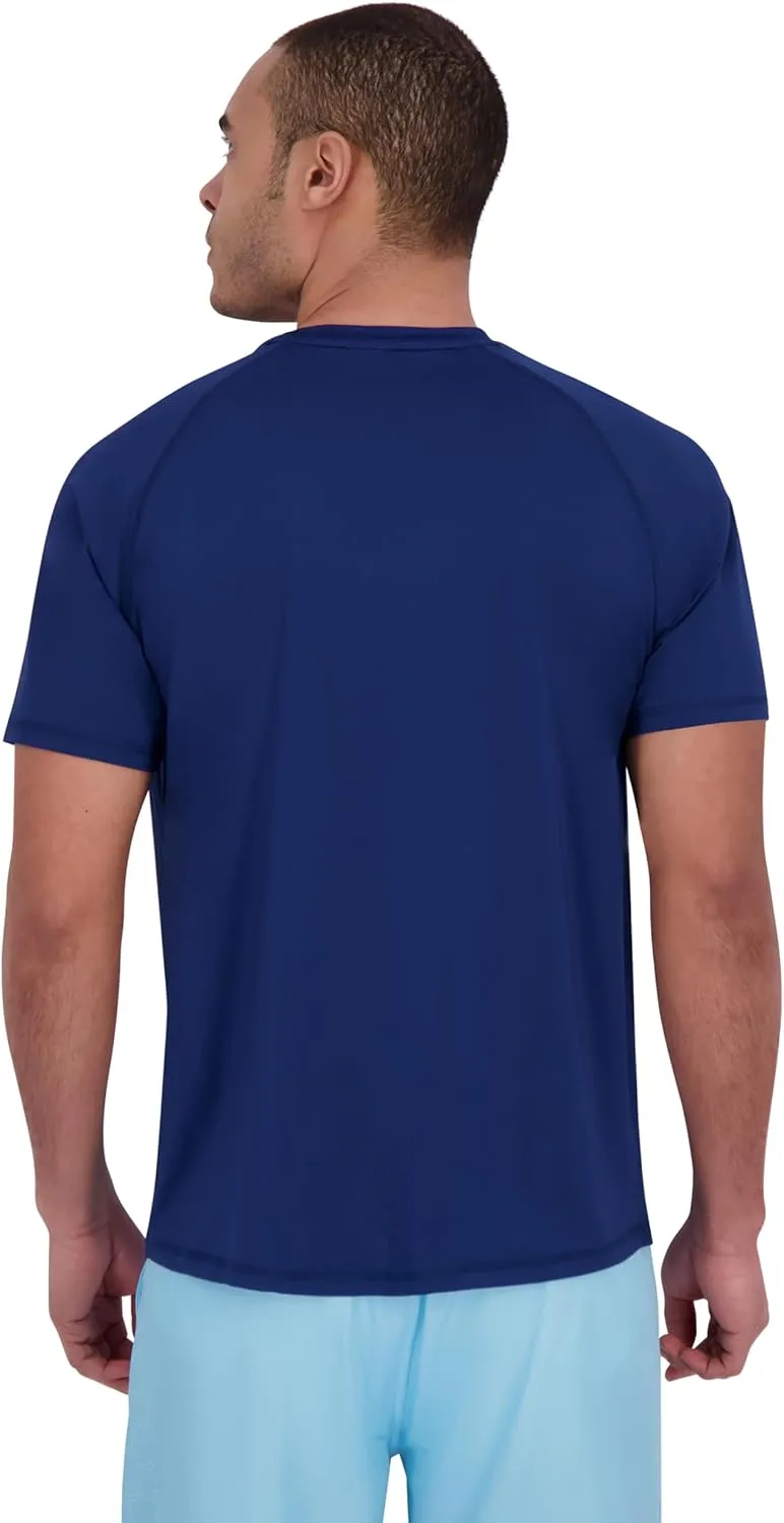 Spyder Men's Short Sleeve Rashguard  UPF , Quick-Dry, Swim Shirt, Surfing, Hiking, Workout