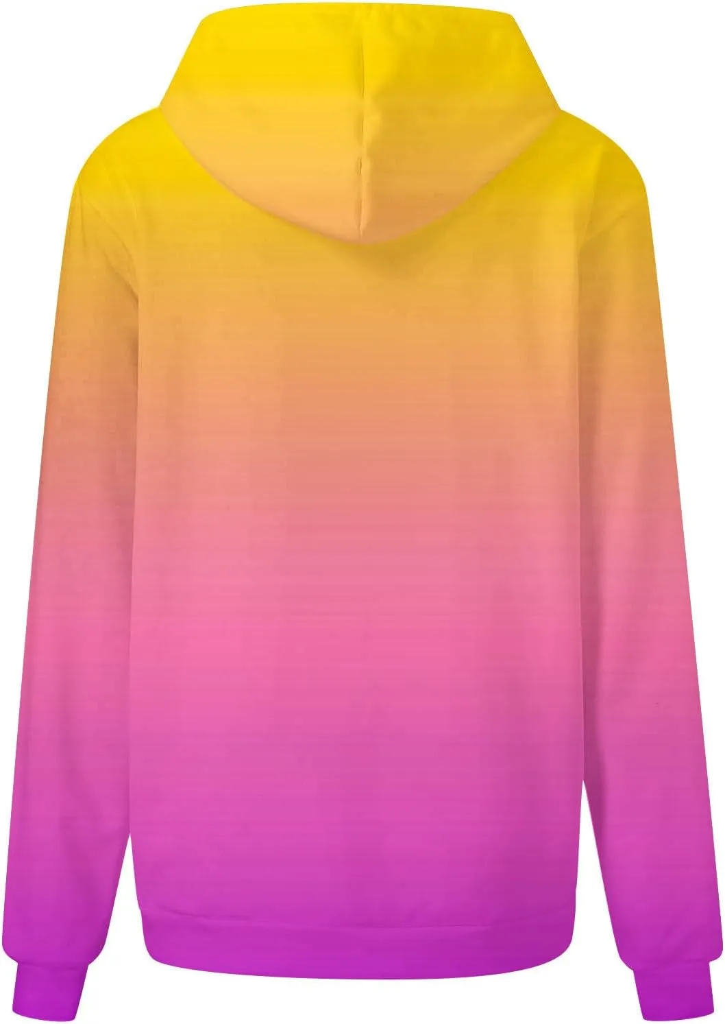 Sweatshirt Hoodies for Women Loose Fit Baggy Gradient Colors Pullover Tops Casual Trendy Fall Sweatshirts with Pocket