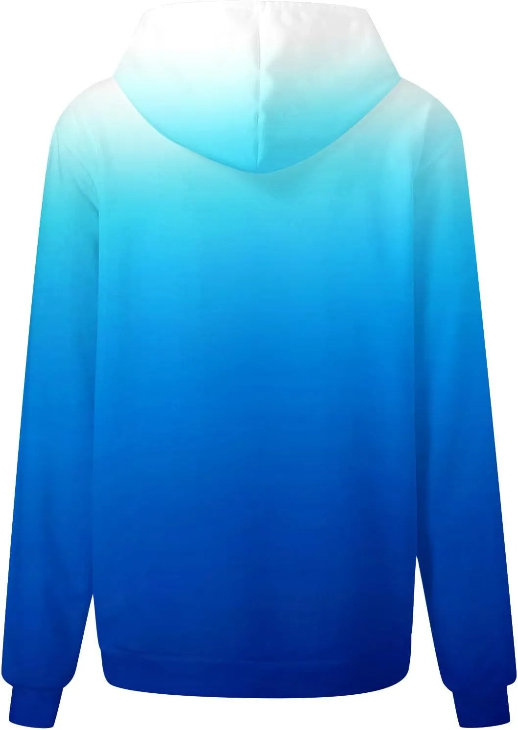 Sweatshirt Hoodies for Women Loose Fit Baggy Gradient Colors Pullover Tops Casual Trendy Fall Sweatshirts with Pocket