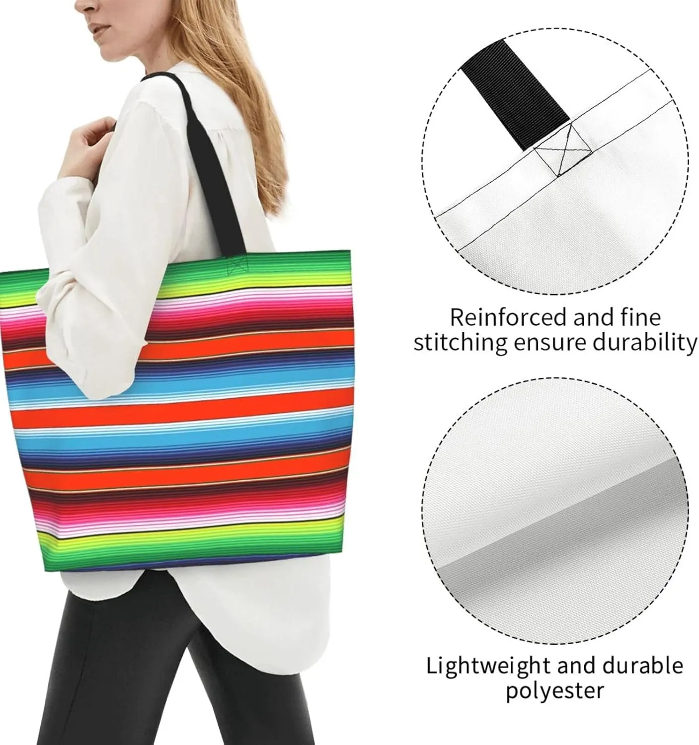 Swedish Sweden Flag Women's Tote Bag Large Capacity Single Shoulder Bags Handbag for Shopping Work