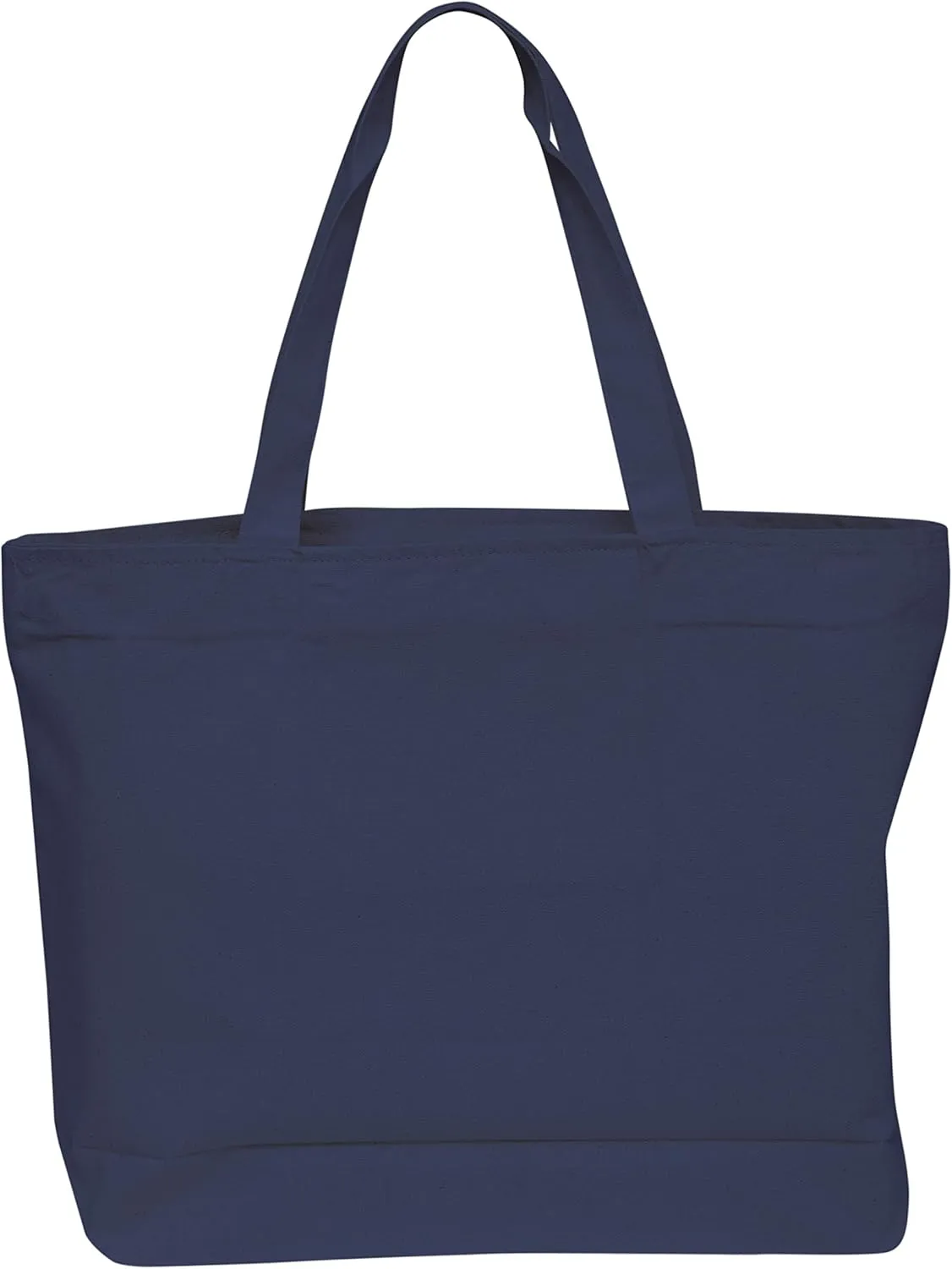 TBF Heavy Canvas Large Tote Bag with Zippered Closure for Beach, Grocery Shopping, Travel Bags