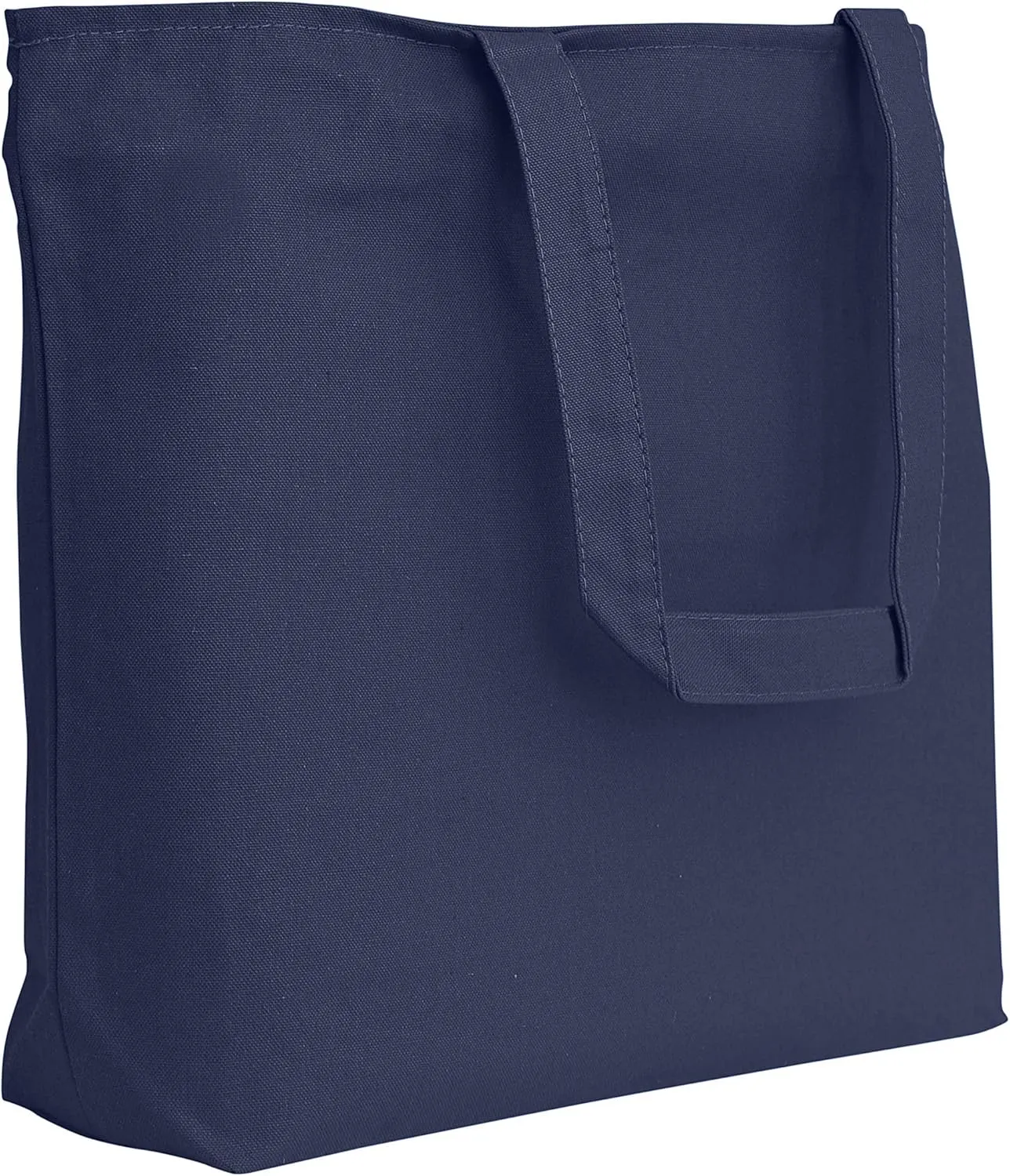 TBF Heavy Canvas Large Tote Bag with Zippered Closure for Beach, Grocery Shopping, Travel Bags