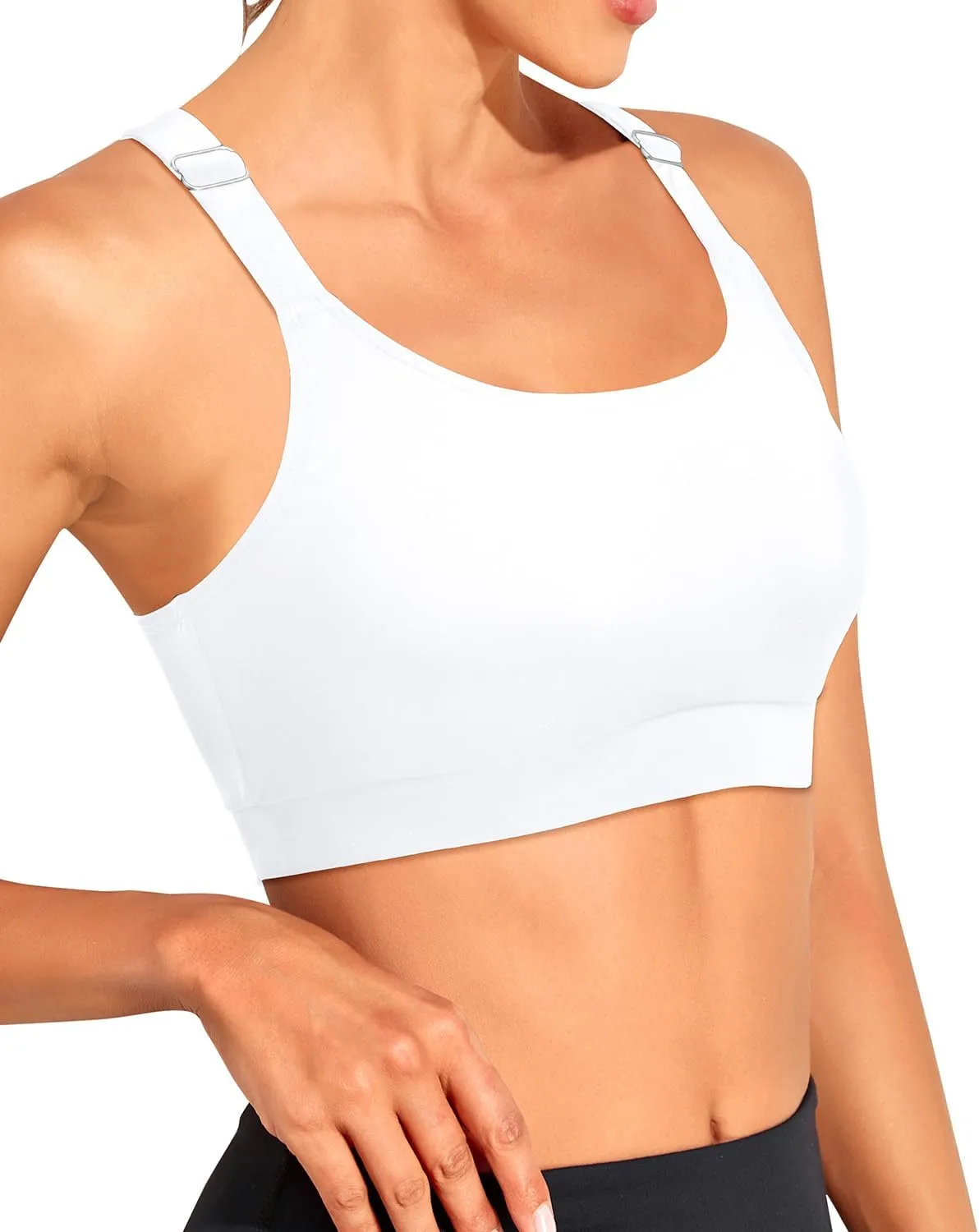 Tempt Me Women Sports Bra Bikini Tops Racerback Bathing Suits Top Padded Swim Tops Only