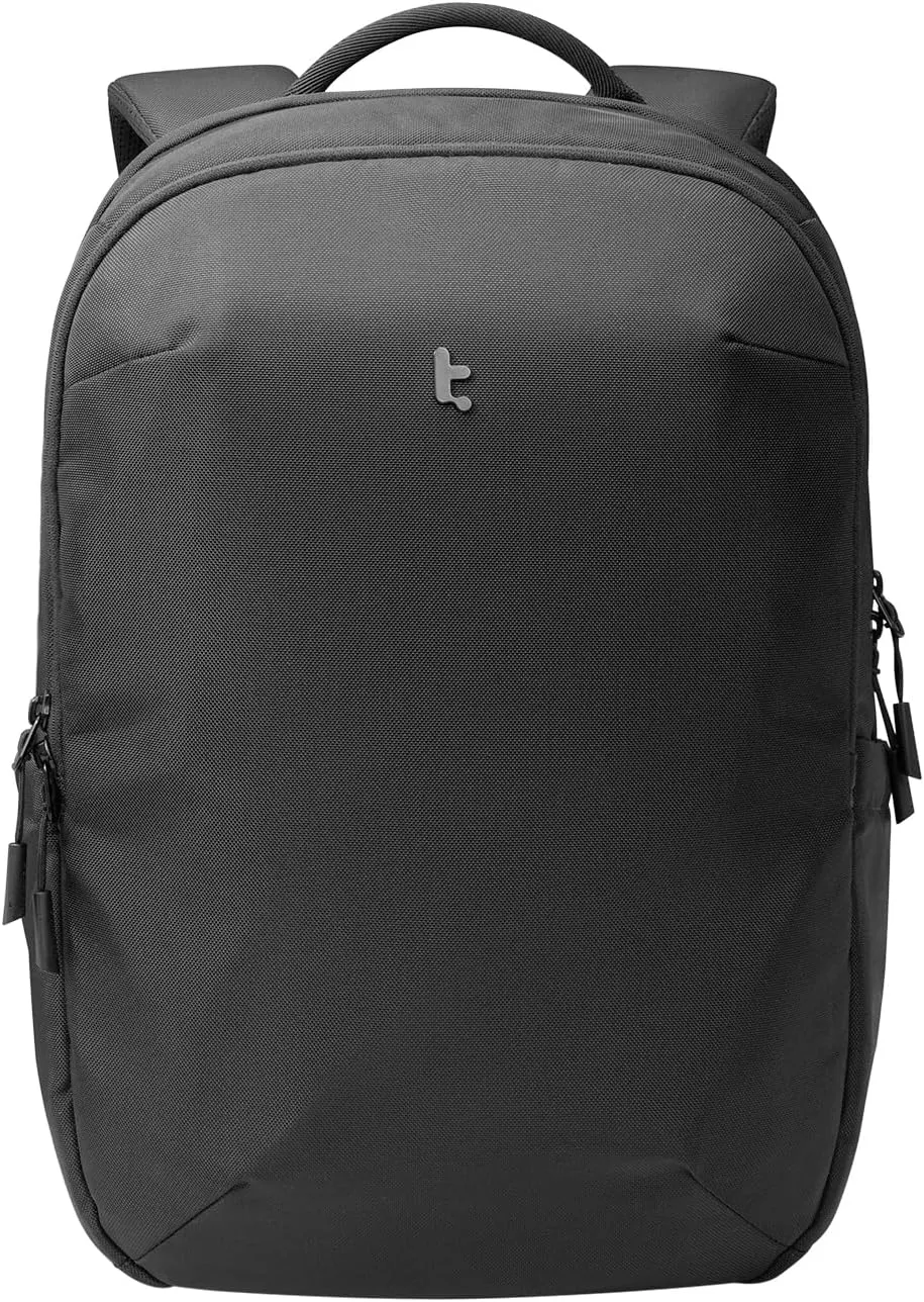 tomtoc Laptop Backpack Minimalist Daypack, UrbanEX-T65, A City Pack for Daily Commute Work, Water-resistant, Cordura Ballistic Nylon, 20L Fits 15.6-inch Notebook, Black