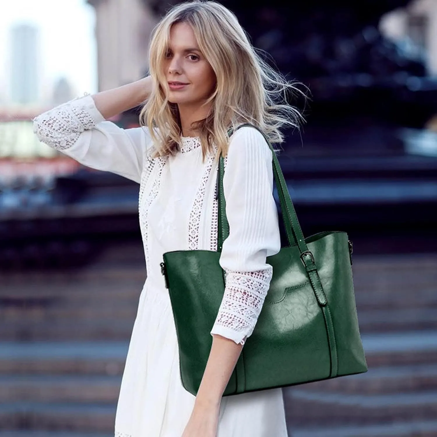 Tote Bag For Women Retro Hobo Handbags Woman Large Designer Ladies Bag Pocket Purse Leather For Daily Shopping Travel U
