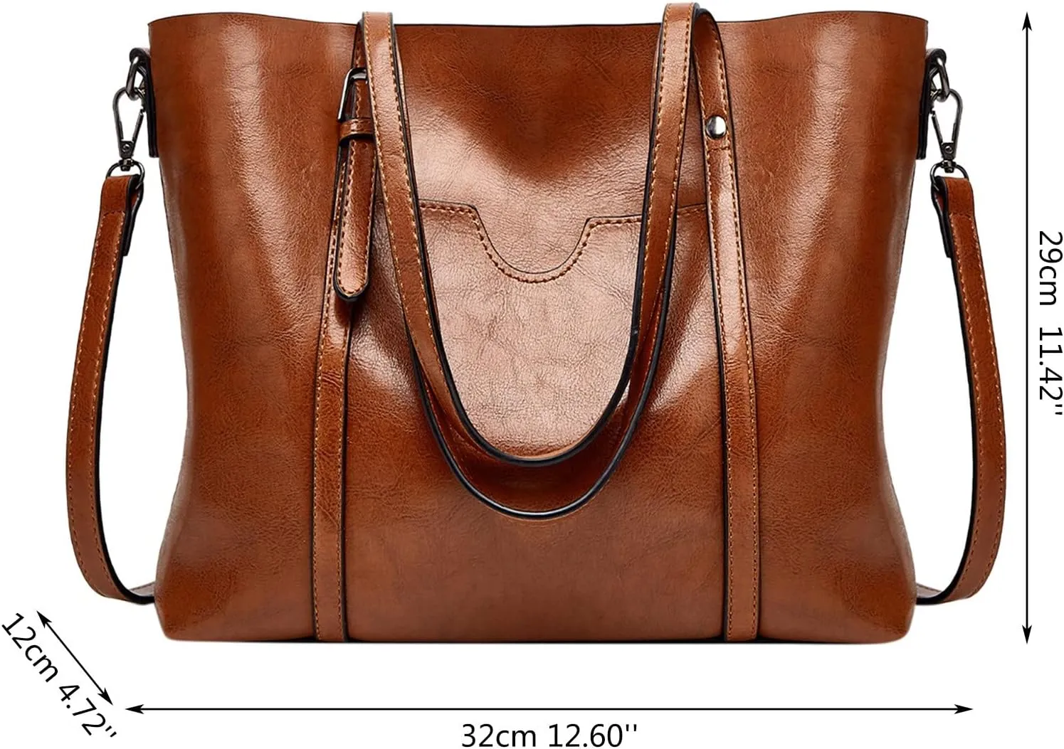 Tote Bag For Women Retro Hobo Handbags Woman Large Designer Ladies Bag Pocket Purse Leather For Daily Shopping Travel U