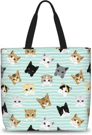 Tote Bag for Women, Reusable Grocery Bags Shopping Bags, Canvas Tote Bag Large Tote Bags for Women
