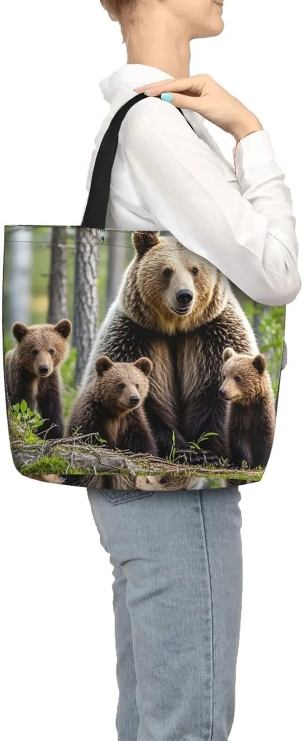 Tote Bag Large Capacity Grocery Bag With Zipper Ocean Sea Animal Shark Shopping Bag Shoulder Bag for Women