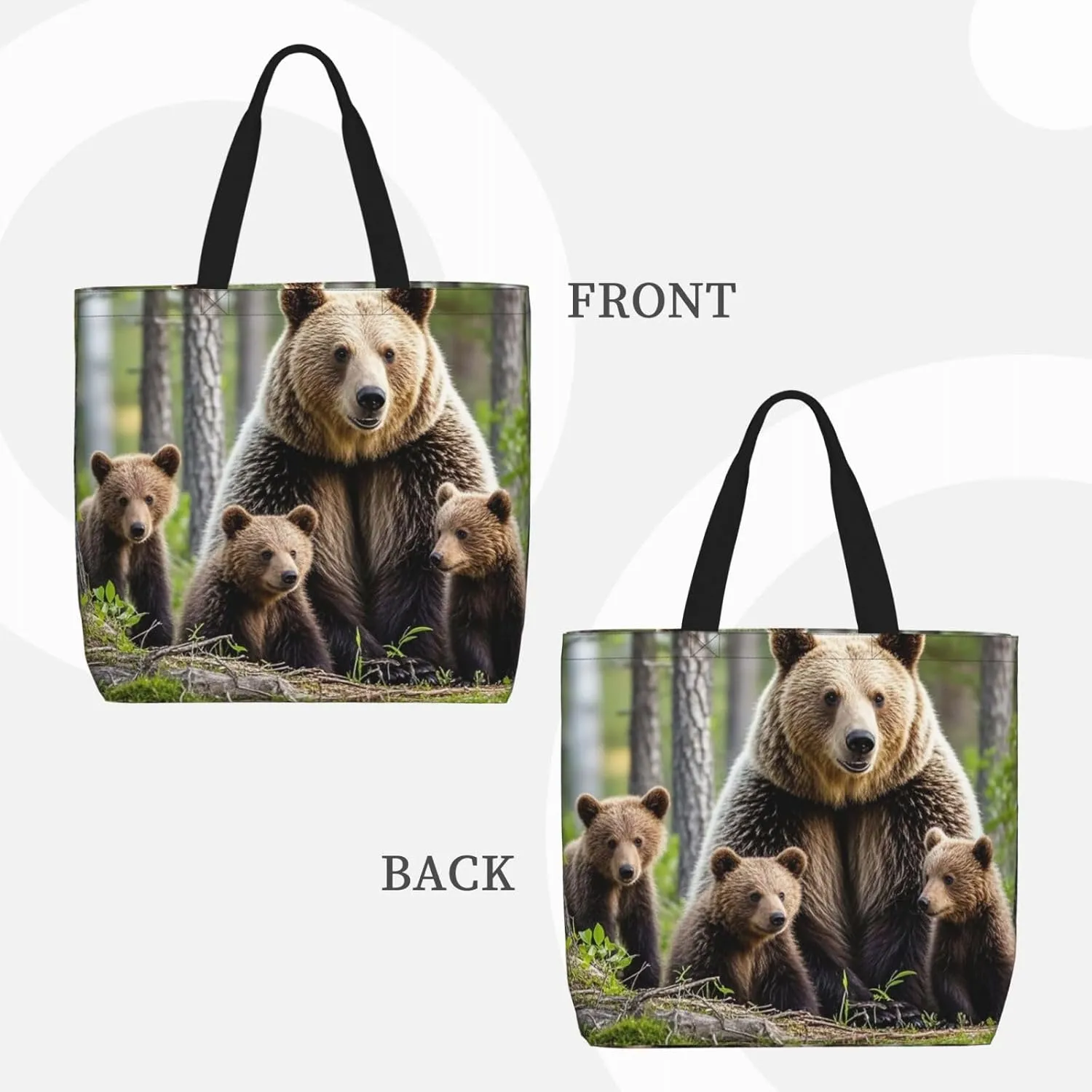 Tote Bag Large Capacity Grocery Bag With Zipper Ocean Sea Animal Shark Shopping Bag Shoulder Bag for Women