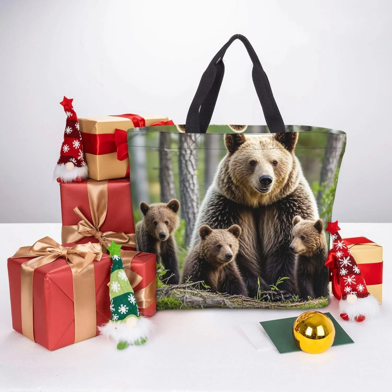 Tote Bag Large Capacity Grocery Bag With Zipper Ocean Sea Animal Shark Shopping Bag Shoulder Bag for Women