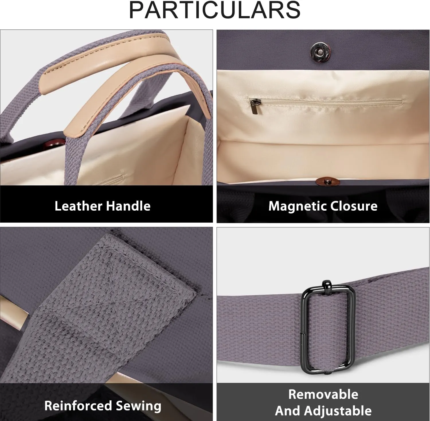 Tote Bags for Women Canvas Tote Purse Crossbody Bags with Pockets Top Handle Shoulder Handbags Satchel Bags for Women