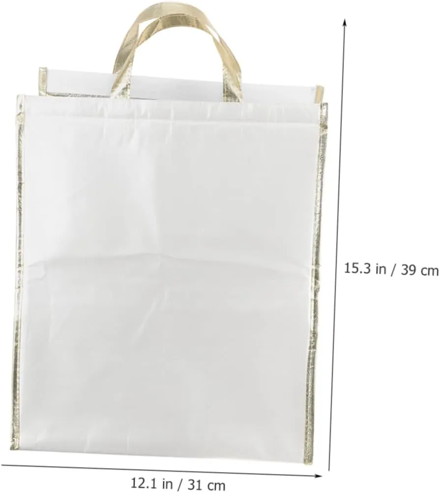 TOYANDONA 3pcs Insulated Food Transport Bag Durable Grocery Carrier Portable Reusable Takeaway Tote Large Capacity for Hot Food for Baking Pizza and Fresh Produce