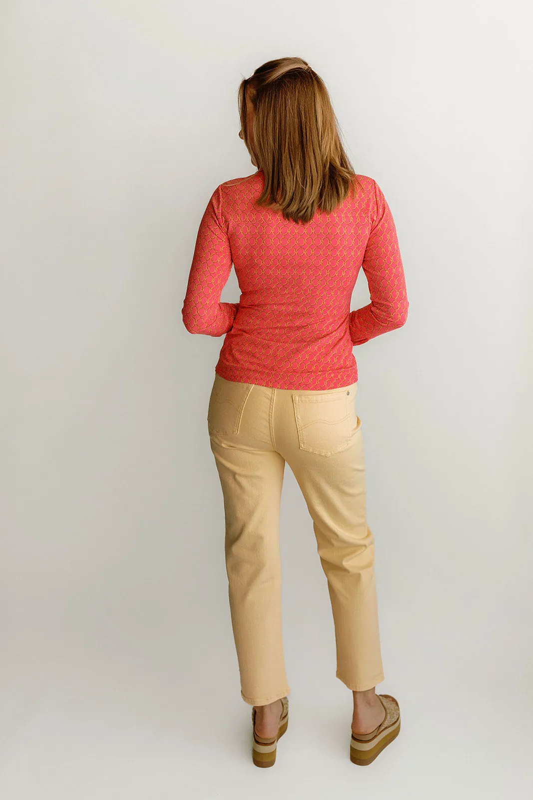 Trousers Straight Colored Jeans