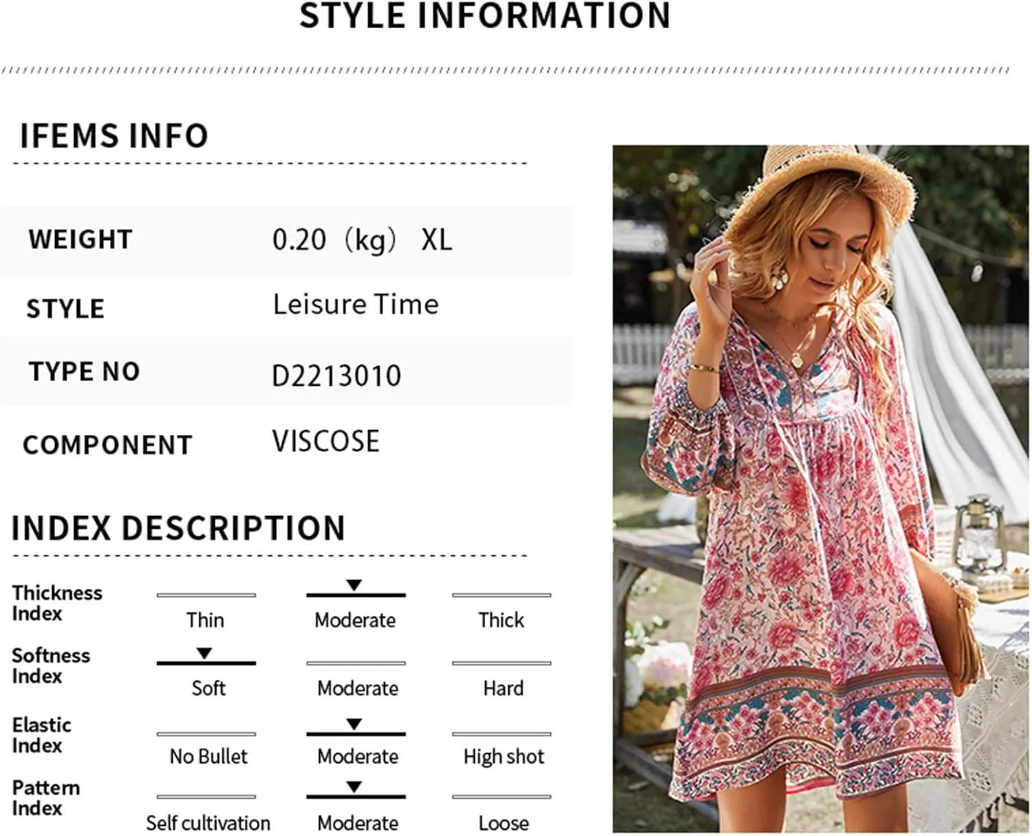 Women Summer Boho Dresses Casual Long Sleeve V Neck Ruffle Floral Flowy Babydoll Mini Short Beach Dress