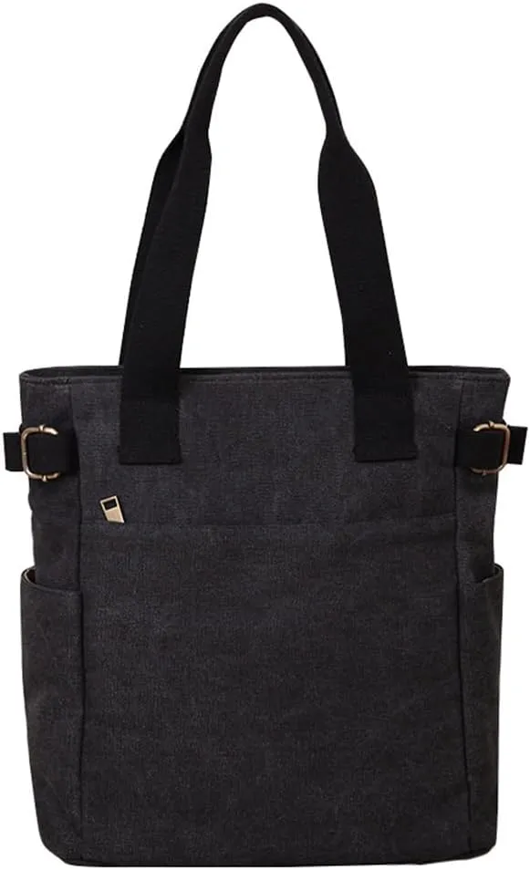 Women's Canvas Shoulder Bag Tote Bag for Women Travel Bag Big Capacity Casual Handbags for Work Shopping