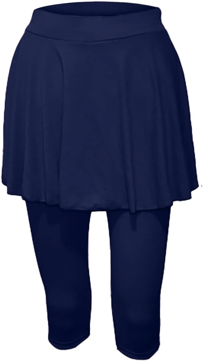 Womens Tennis Skirts with Leggings Athletic Golf Running Leggings with Skirt High Waisted Yoga Pickleball Skorts