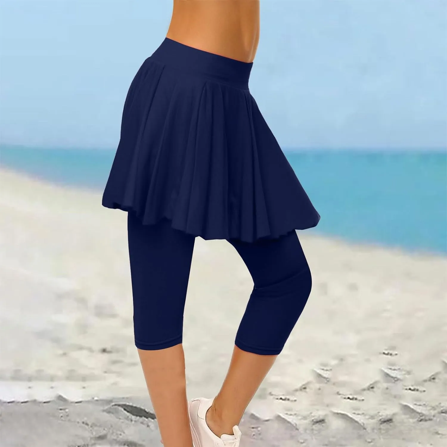 Womens Tennis Skirts with Leggings Athletic Golf Running Leggings with Skirt High Waisted Yoga Pickleball Skorts