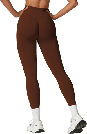 Womens Workout Leggings Seamless Tummy Control Yoga Pants Scrunch Butt Lifting Compression Gym Athletic Leggings