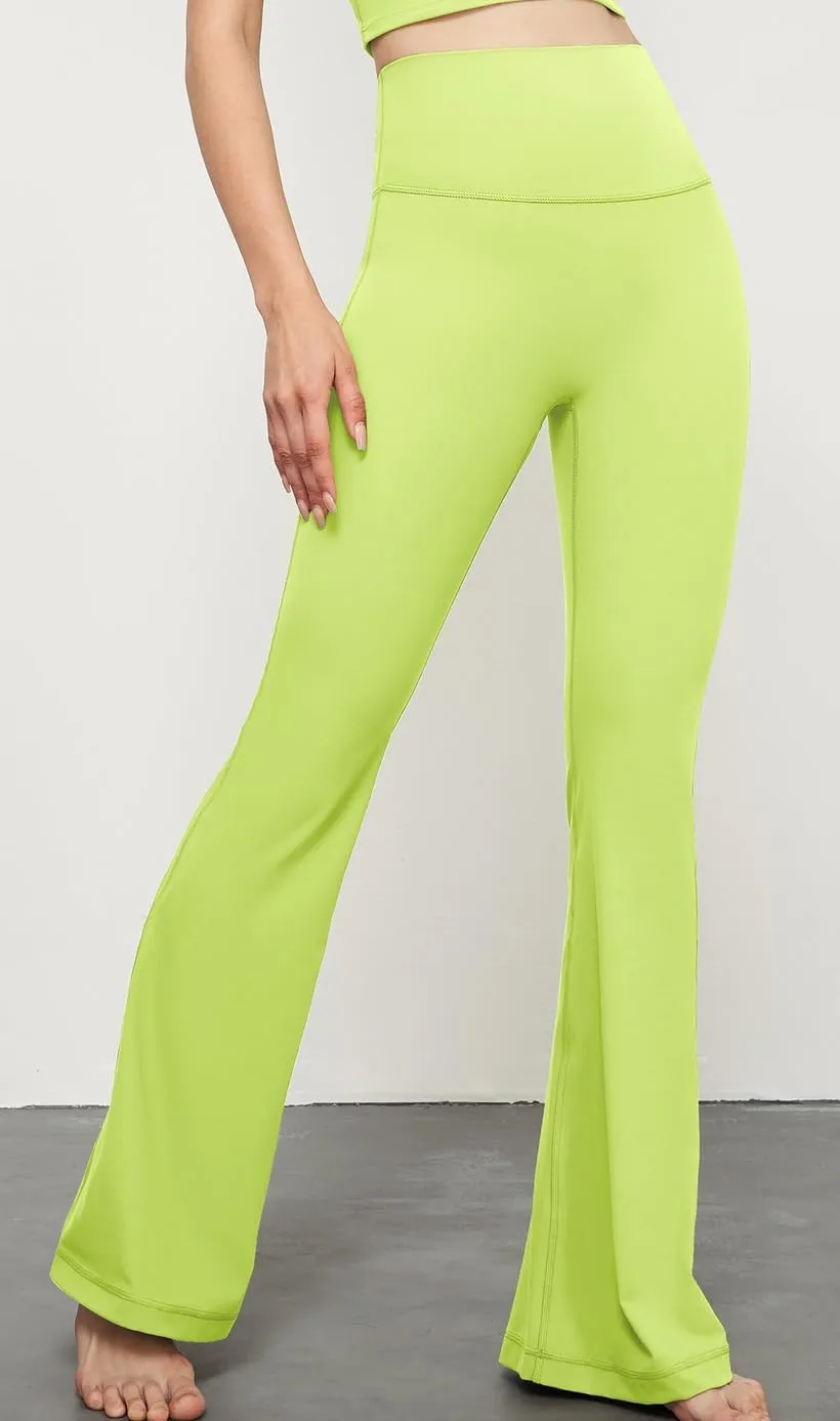 Women's Yoga Pants High Waisted Yoga Leggings Tummy Control Workout Flare Soft Workout Gym Leggings
