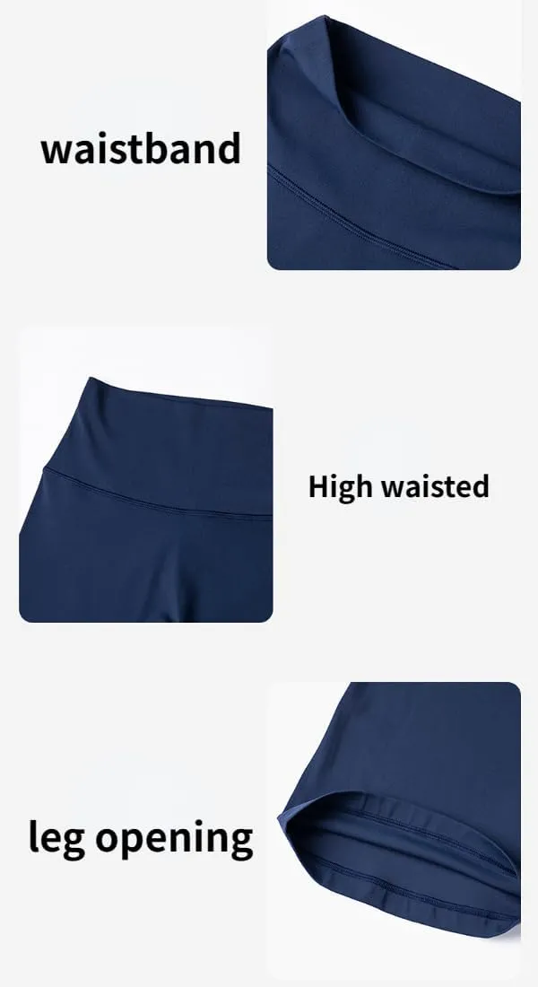 Women's Yoga Pants High Waisted Yoga Leggings Tummy Control Workout Flare Soft Workout Gym Leggings