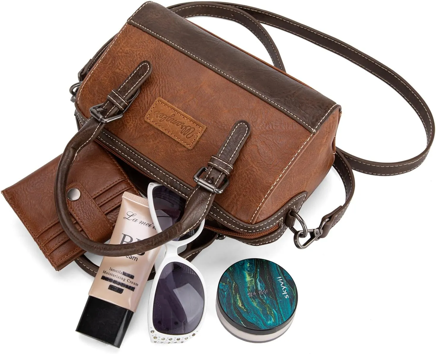 Wrangler Satchel Bags for Women Top-Handle Handbags Cute Crossbody Purses with Strap