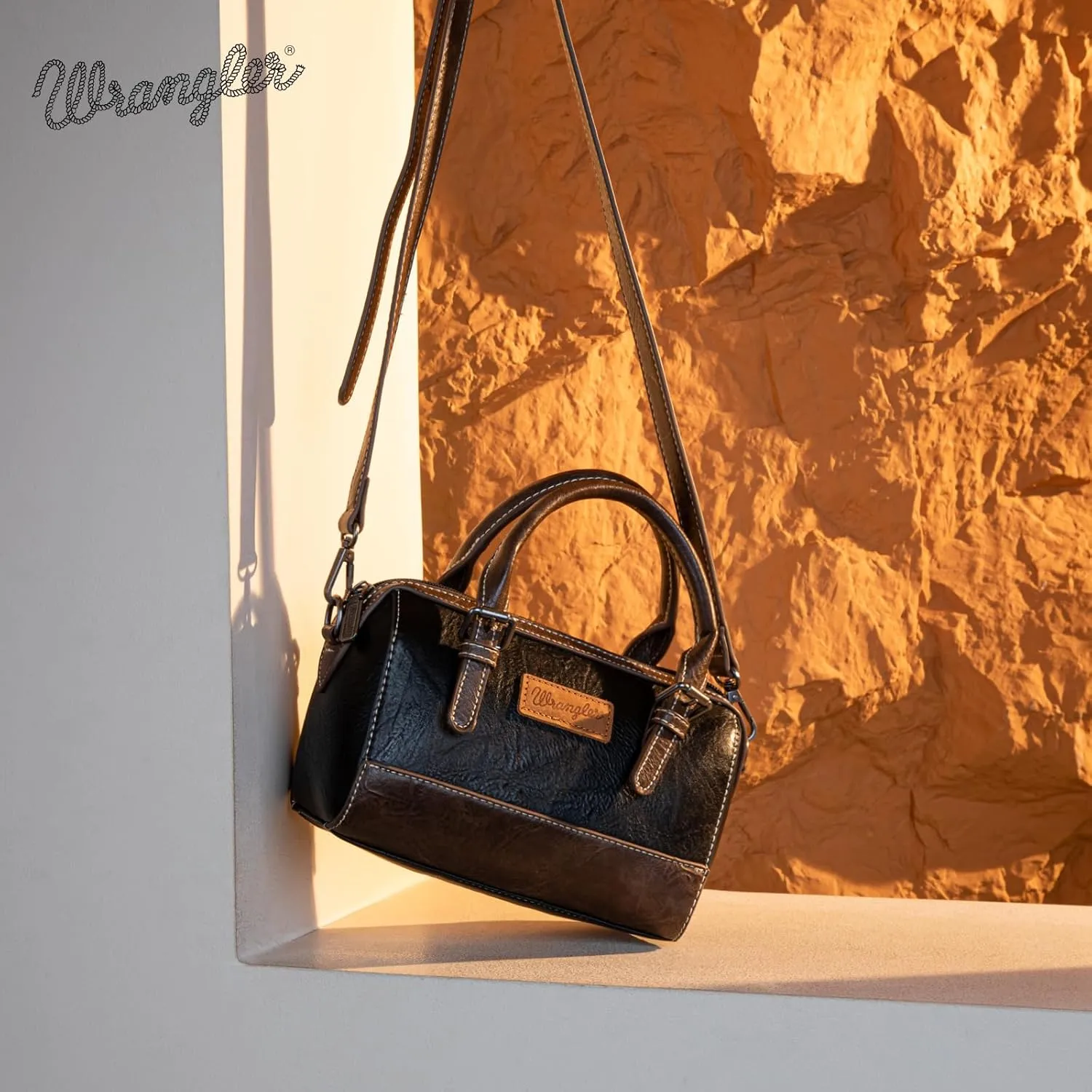 Wrangler Satchel Bags for Women Top-Handle Handbags Cute Crossbody Purses with Strap