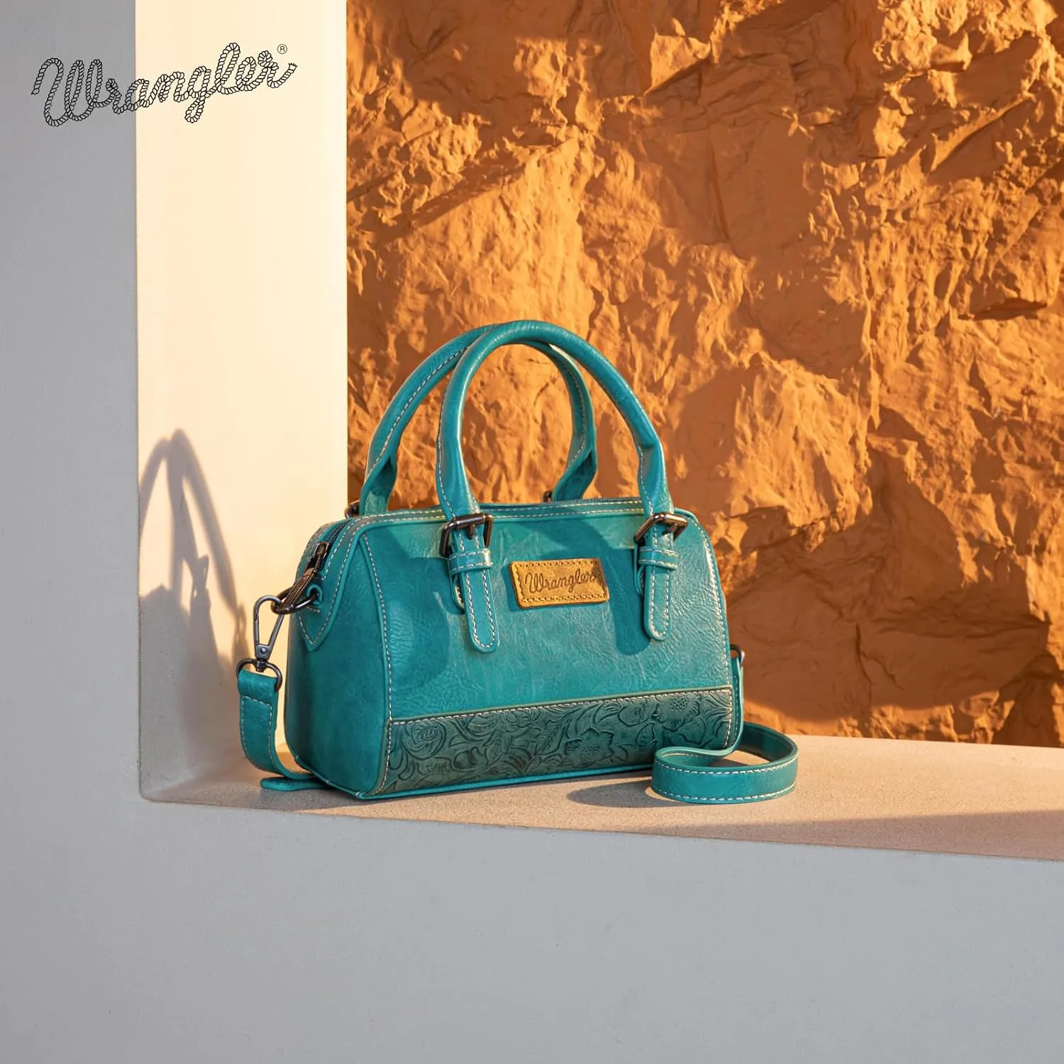 Wrangler Satchel Bags for Women Top-Handle Handbags Cute Crossbody Purses with Strap
