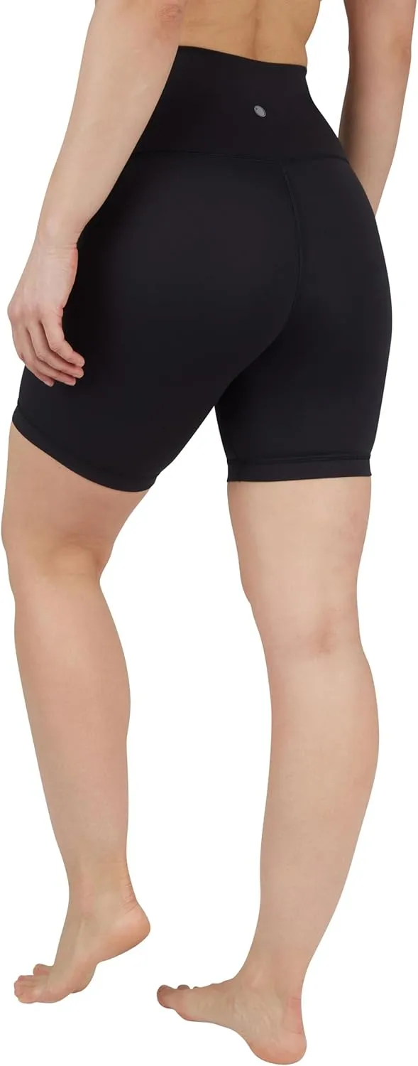 Yogalicious Womens 5, 7 High Waisted Biker Shorts Squat Proof Workout Yoga Short 2 Pack