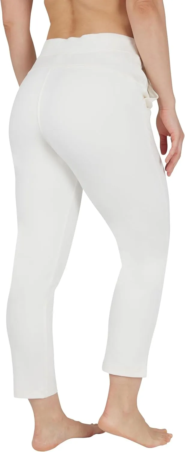 Yogalicious Womens High Waisted Yoga Pants Straight Leg Casual Pant